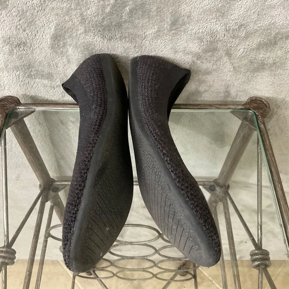 Allbirds Womens Sz 8.5 Dk. Grey Tree Breezers Pointed Ballet Flats Slip On
